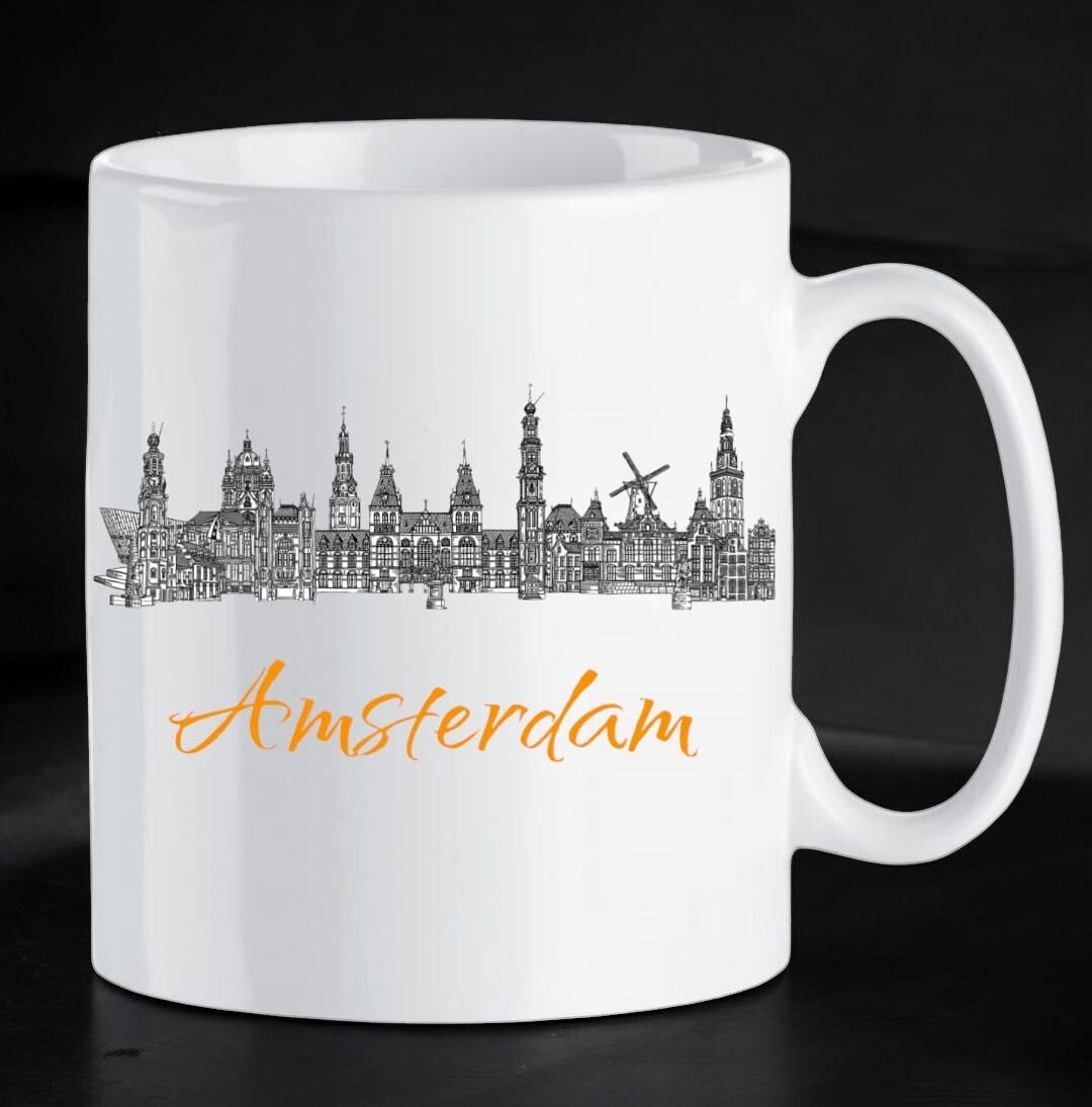Mok skyline Amsterdam