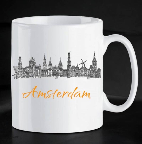 Mok skyline Amsterdam