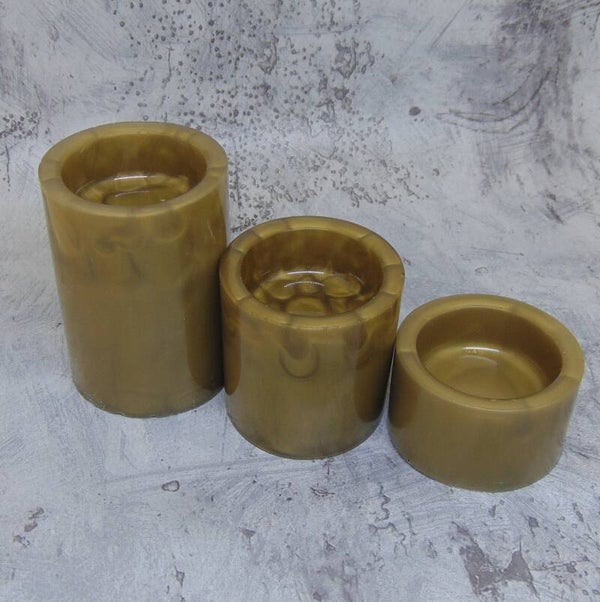 Waxinelicht houder. Set van 3