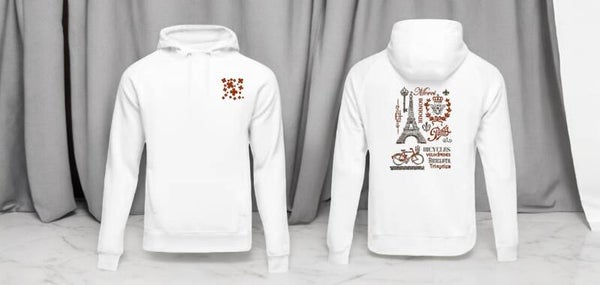 Witte Hoodie Paris