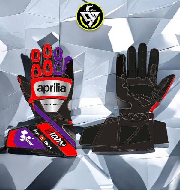 Guanti e stivali Aprilia - ordine personalizzato Silvio