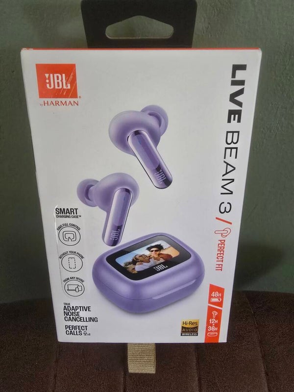 JBL Live Beam 3 – Paars – compleet met originele verpakking