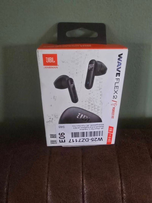 JBL Wave Flex 2 draadloze oordopjes – zwart – compleet