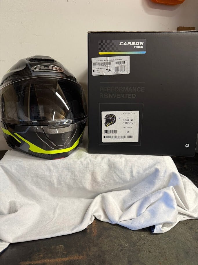 HJC RPHA 91 Carbon Lagos MC3 – Maat M – Carbon Systeemhelm