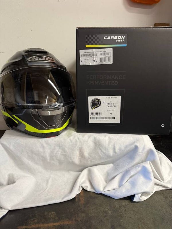 HJC RPHA 91 Carbon Lagos MC3 – Maat M – Carbon Systeemhelm
