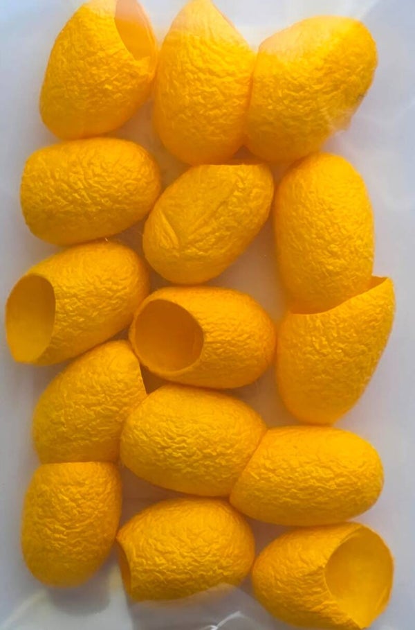 Zijde cocons 738 geel