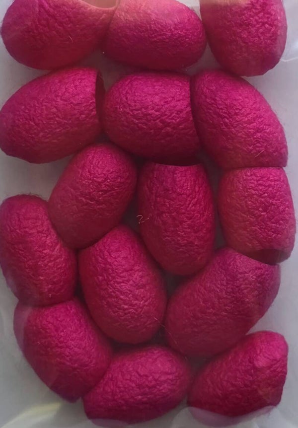 Zijde cocons 742 roze