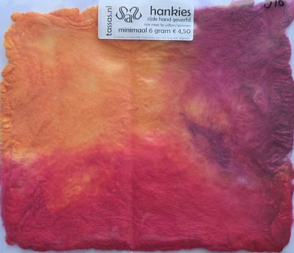 Zijden hankies 516 oranje