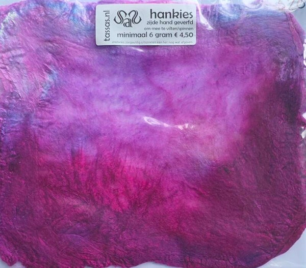 Zijden hankies 520 paars