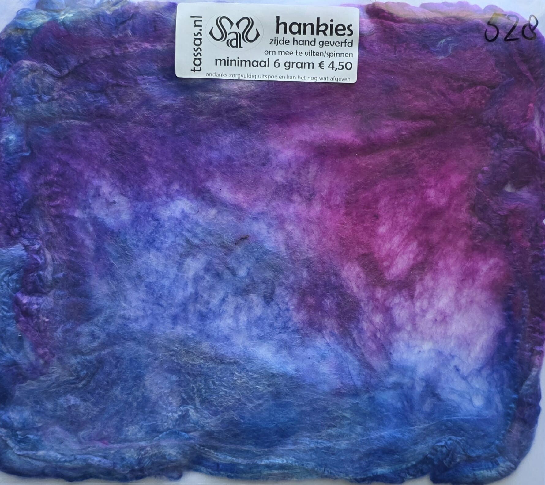 Zijden hankies 528 paars