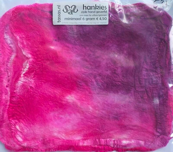 Zijden hankies 531 paars