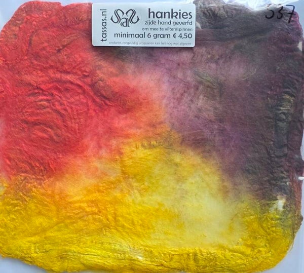 Zijden hankies 537 bruin