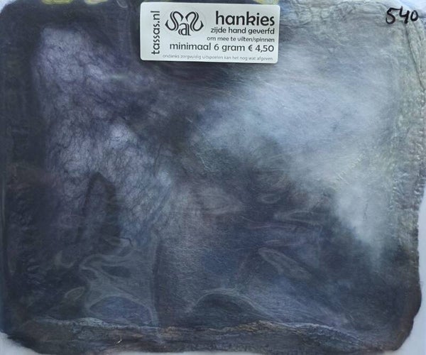 Zijden hankies 540 grijs