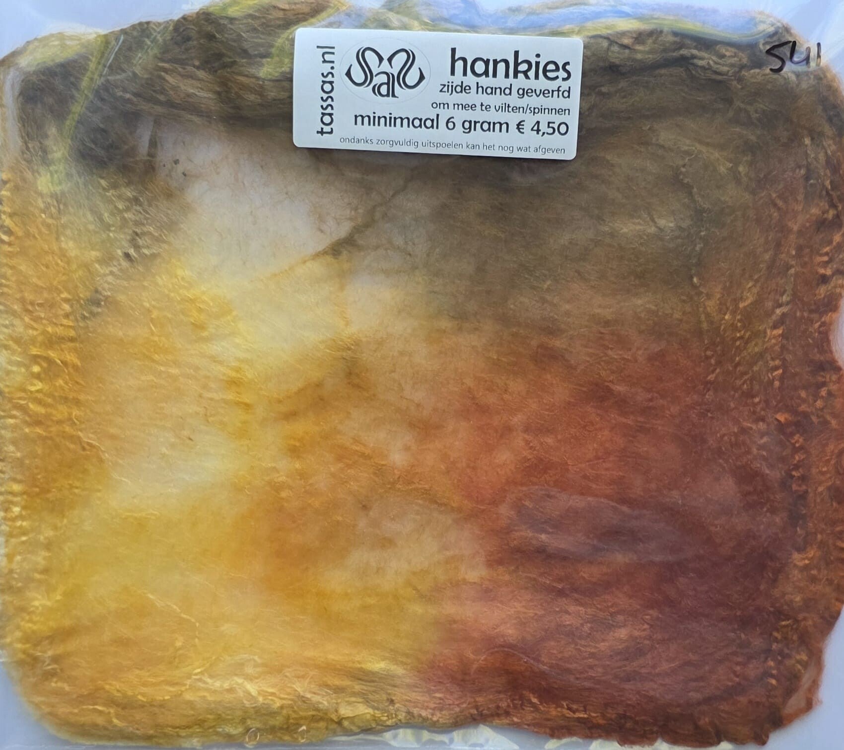 Zijden hankies 541 bruin
