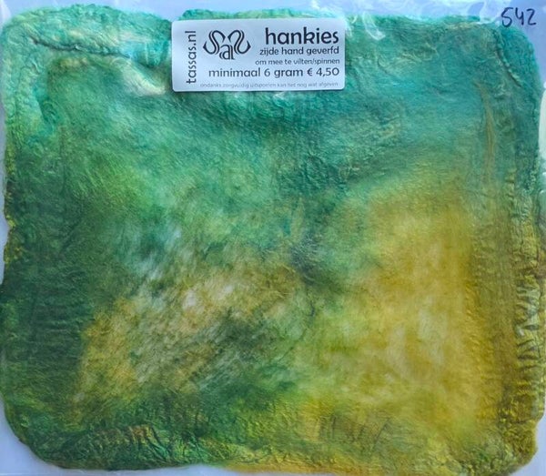 Zijden hankies 542 groen