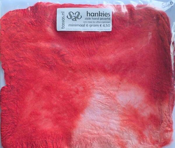 Zijden hankies 548 rood