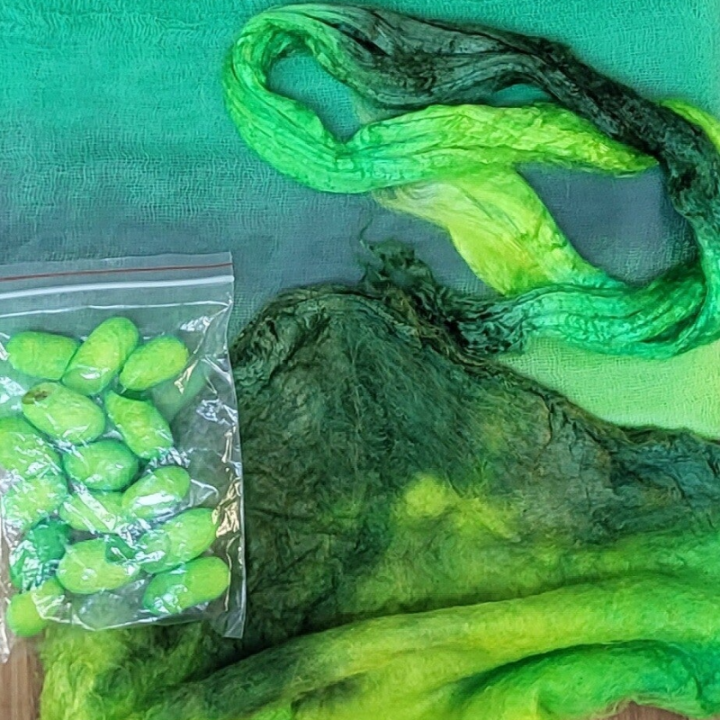 zijden hankies viscose en zijde cocons