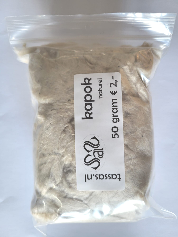 Kapok vlokken naturel 50 gram