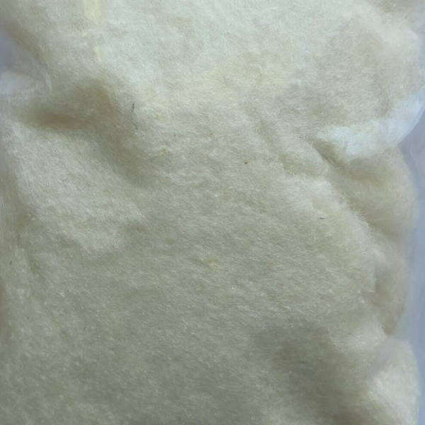 Zijde vlies gekaard naturel