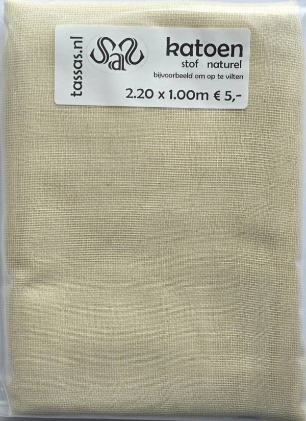 Katoen kaasdoek naturel 2.20 x 1.00 m