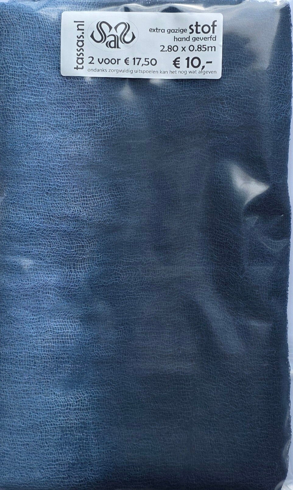 Katoen - stof extra gazig 403 indigo
