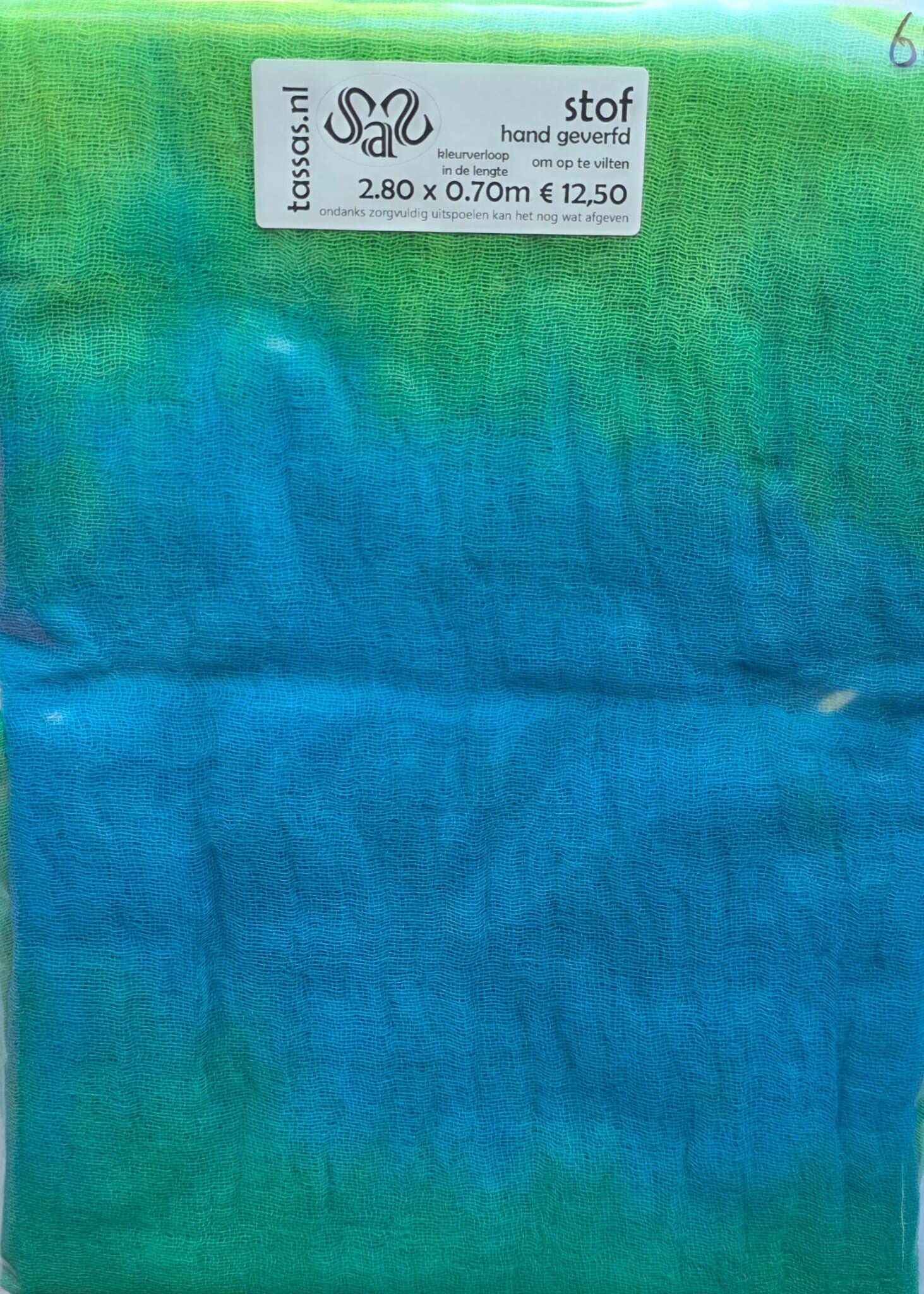 Katoen - stof om op te vilten 622 blauw
