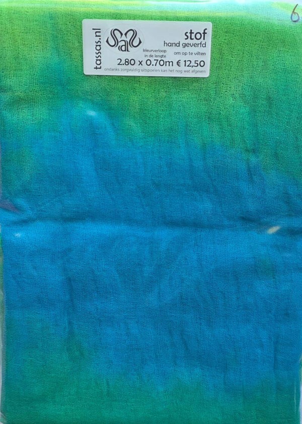 Katoen - stof om op te vilten 622 blauw