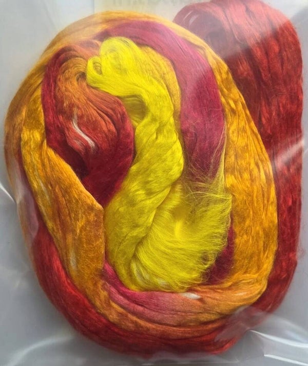 Moerbei zijde lont 326 oranje
