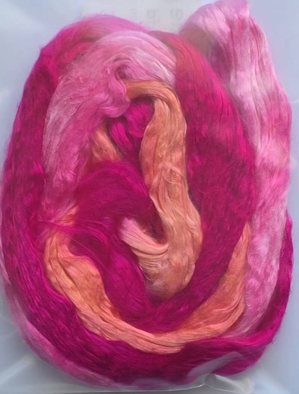 Moerbei zijde lont 327 roze