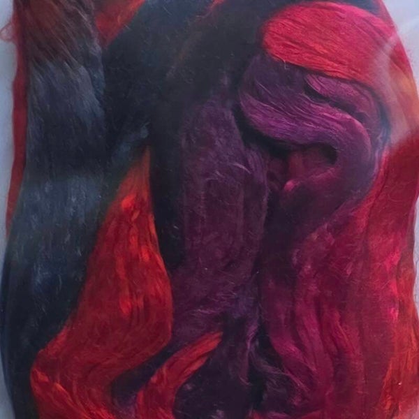 Moerbei zijde lont 341 rood