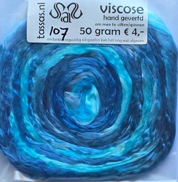 Viscose lont 107 blauw