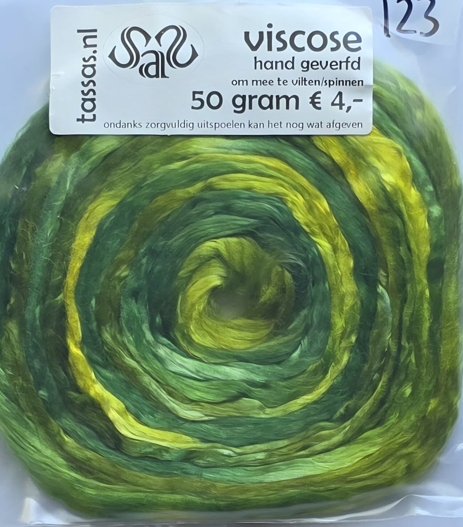 Viscose lont 123 groen
