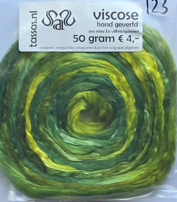 Viscose lont 123 groen