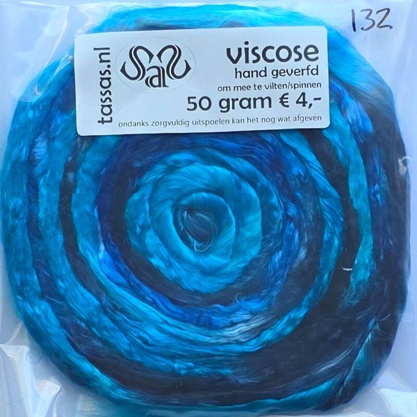 Viscose lont 132 blauw