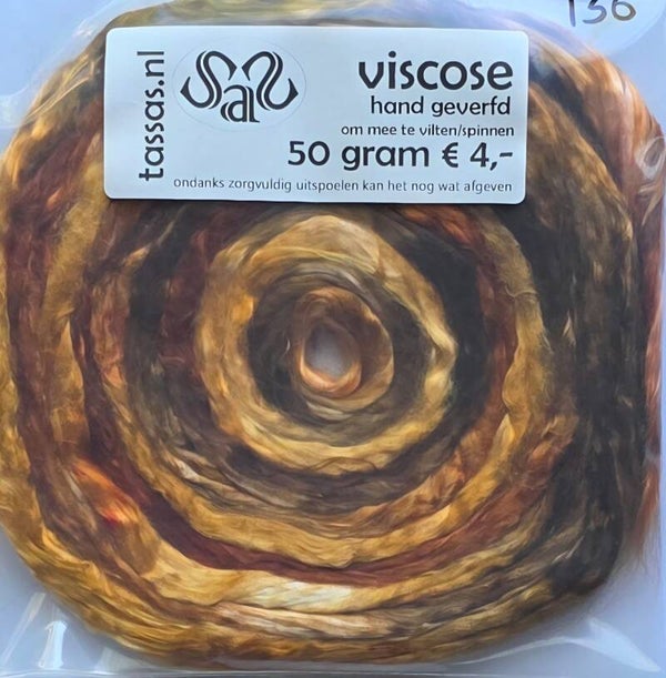 Viscose lont 136 bruin
