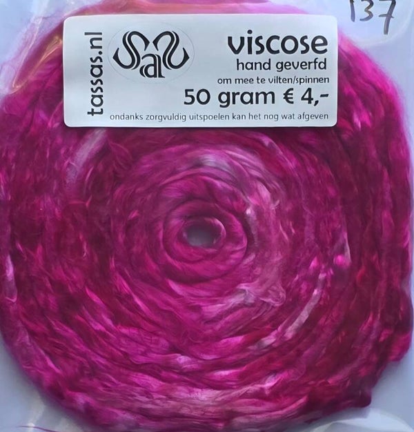 Viscose lont 137 roze