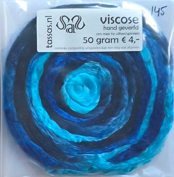 Viscose lont 145 blauw