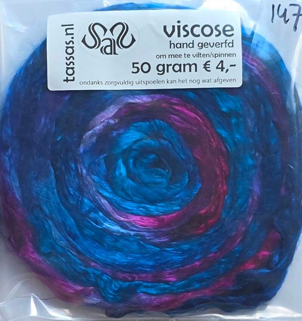 Viscose lont 147 blauw