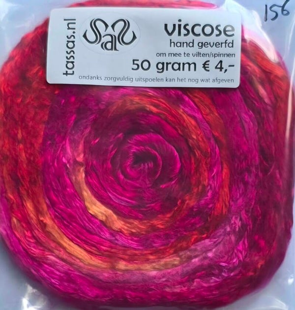 Viscose lont 156 oranje roze