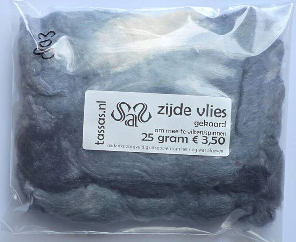 Zijde vlies 803 grijs