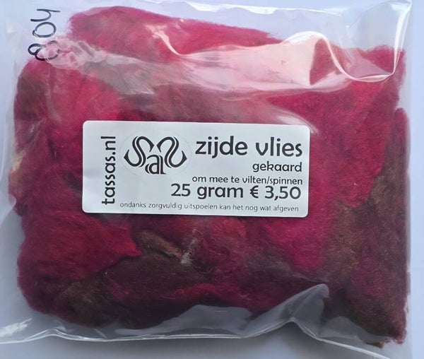 Zijde vlies 804 rood