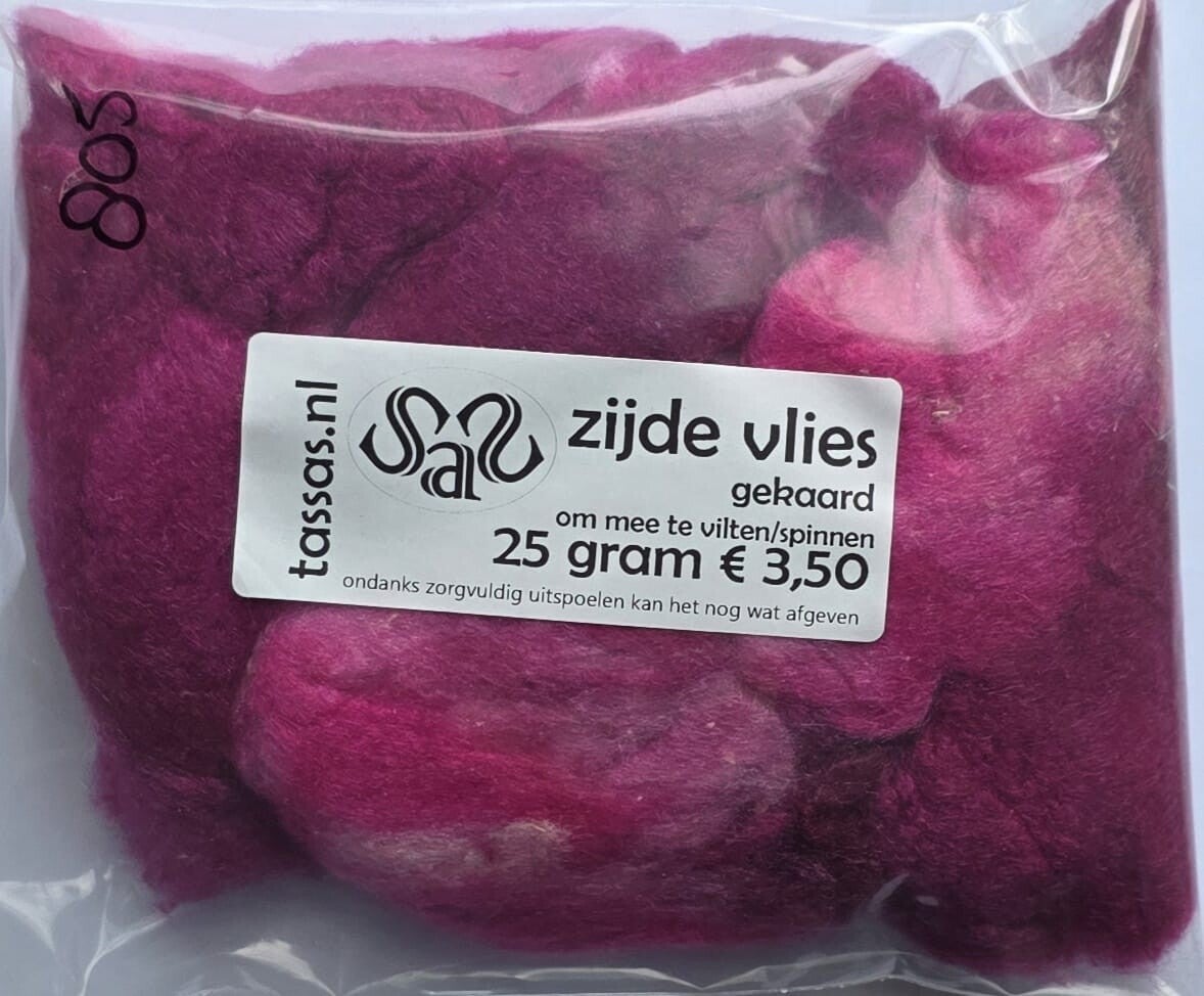Zijde vlies 805 fuchsia