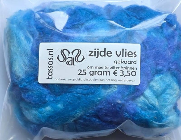 Zijde vlies 806 blauw
