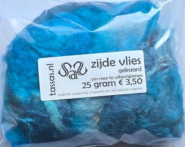 Zijde vlies 807 blauw