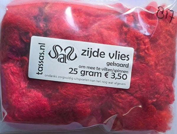 Zijde vlies 817 rood