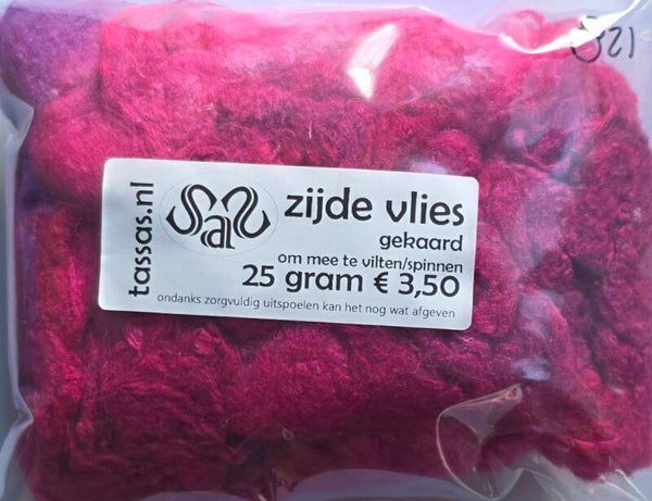 Zijde vlies 821 paars roze