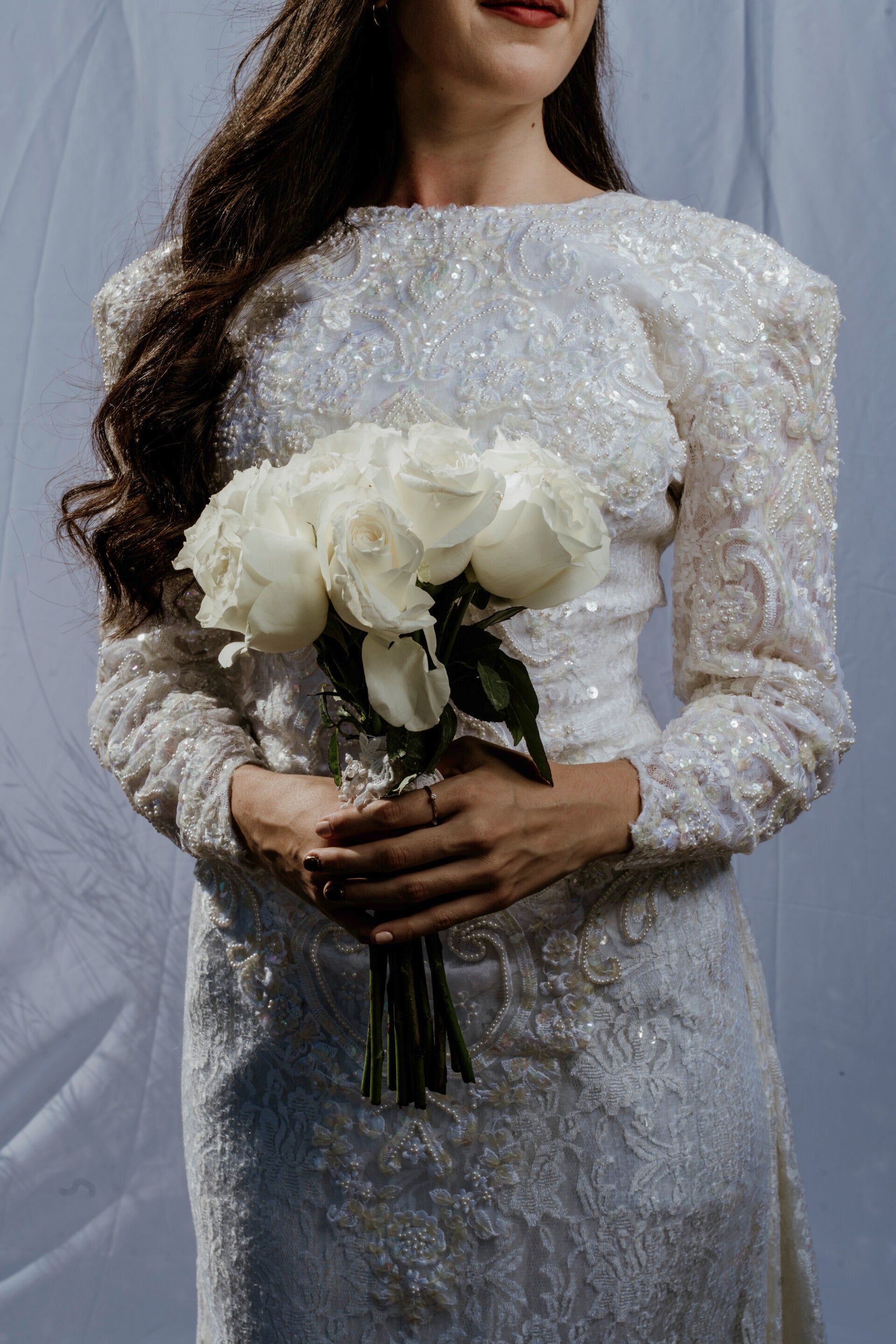 Camélia Vintage Vestido bordado y lentejuelas