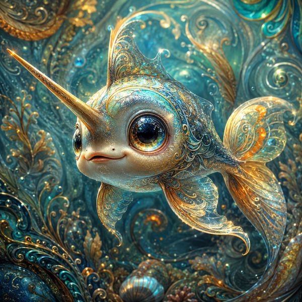 Schwertfisch 60x60cm