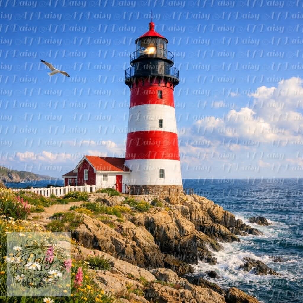 Am Leuchtturm 80x80cm