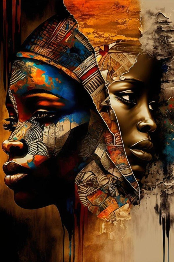 2 Frauen Afrika 60x90cm
